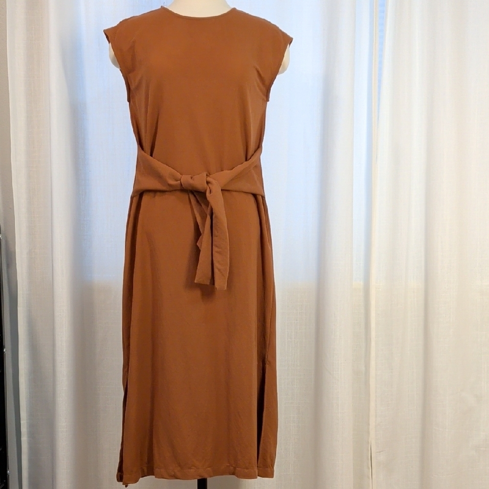Mod Ref Tan Midi Shift Dress - Picture 2 of 9